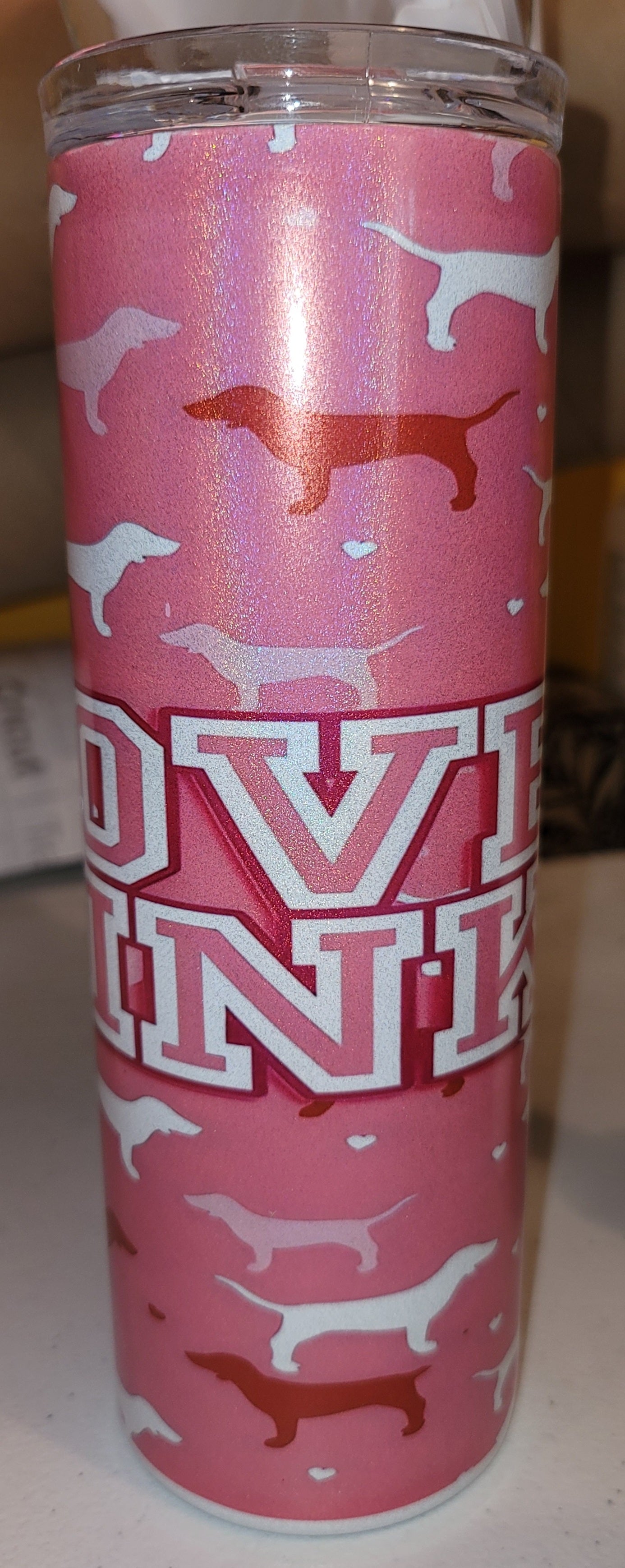 Inspired PINK 20 oz tumbler