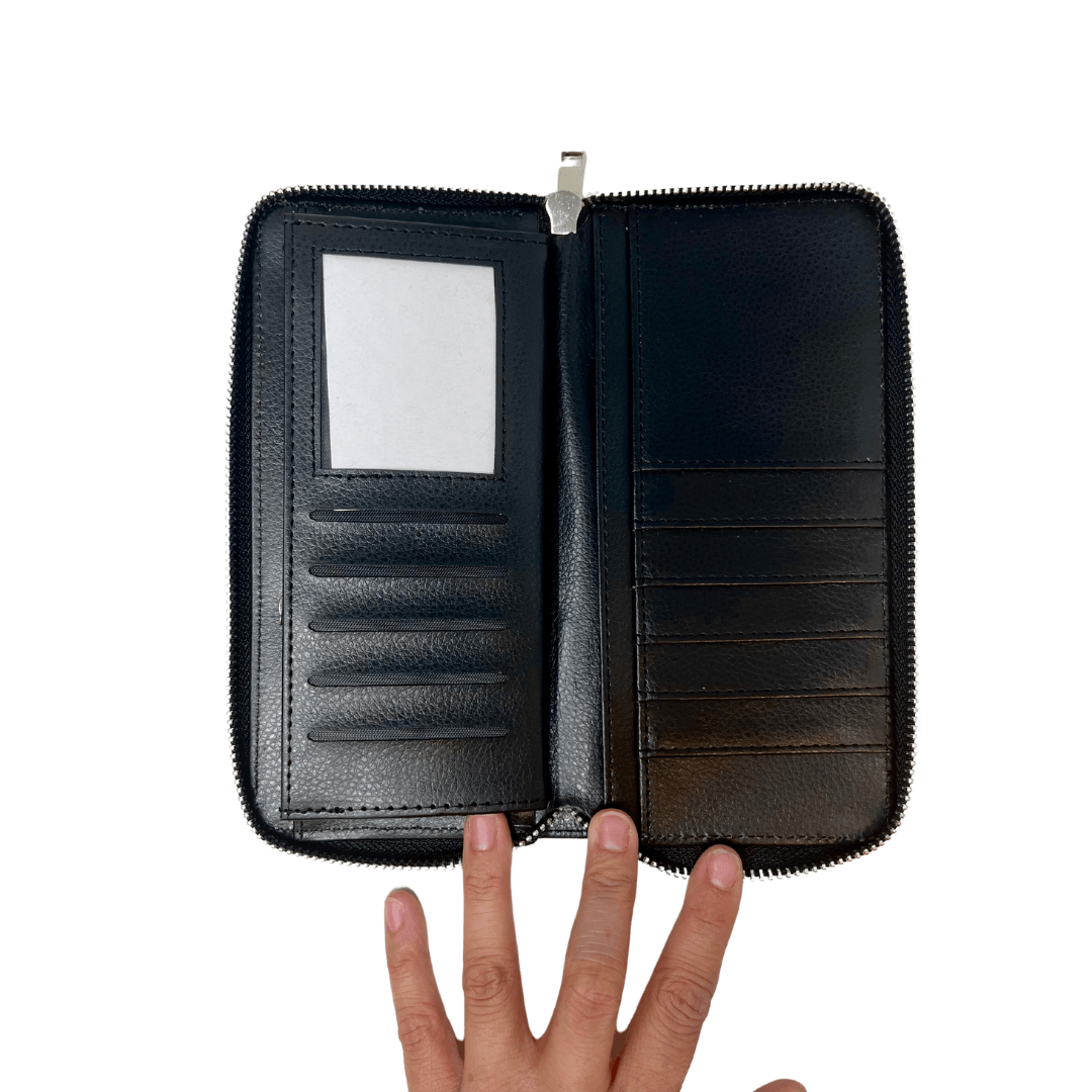 Custom ladies zip wallet