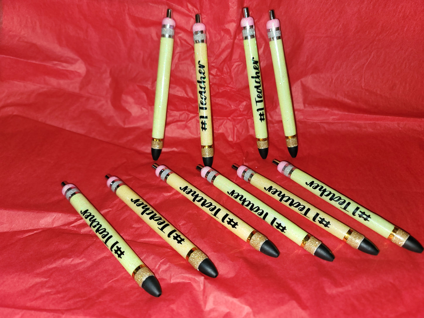 Teacher epoxy pens