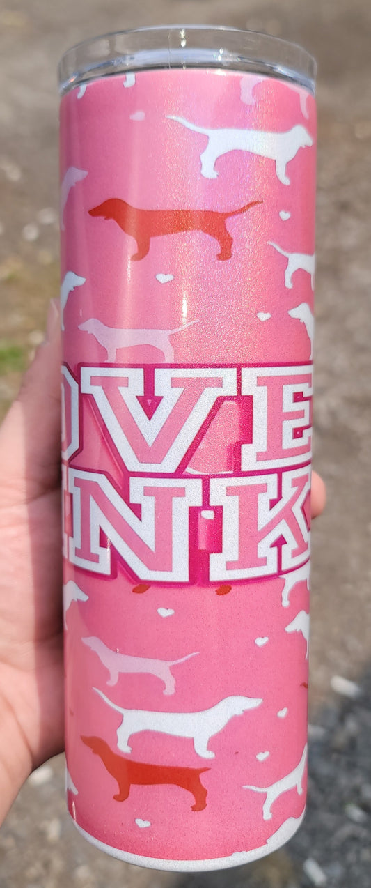 Inspired PINK 20 oz tumbler