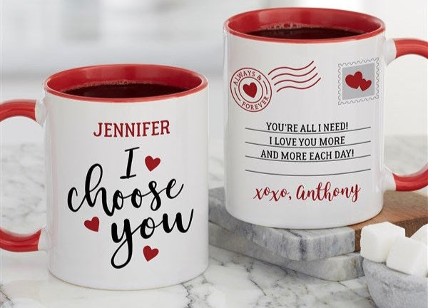 11 oz Color block mugs