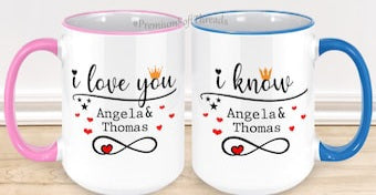 11 oz Color block mugs